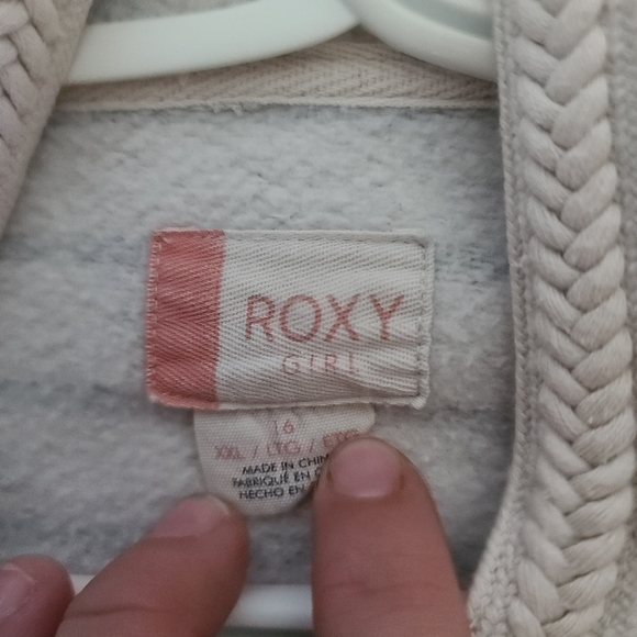 Roxy Girl Stripped Zip Hoody - Picture 4 of 6